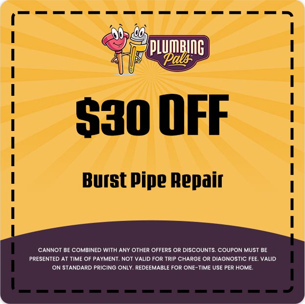Discount on Burst Pipe Repair