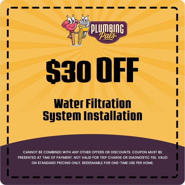 Discount on Water Filtration System Installation