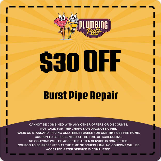 Discount for Burst Pipe Repair
